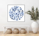 Diamond Drops I by Grace Popp on GIANT ART - blue abstract