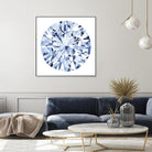 Diamond Drops I by Grace Popp on GIANT ART - blue abstract