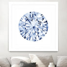 Diamond Drops I by Grace Popp on GIANT ART - blue abstract