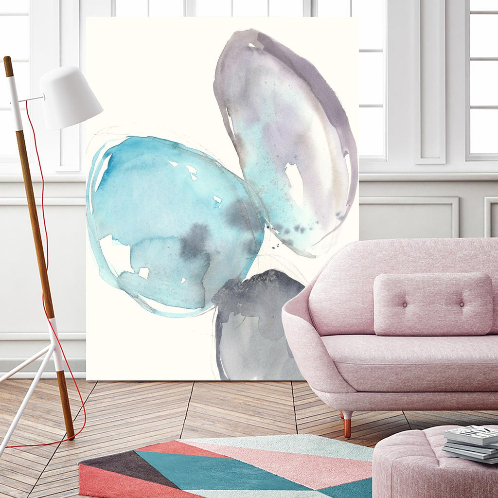 Orb Connection I by Jennifer Goldberger on GIANT ART - blue abstract