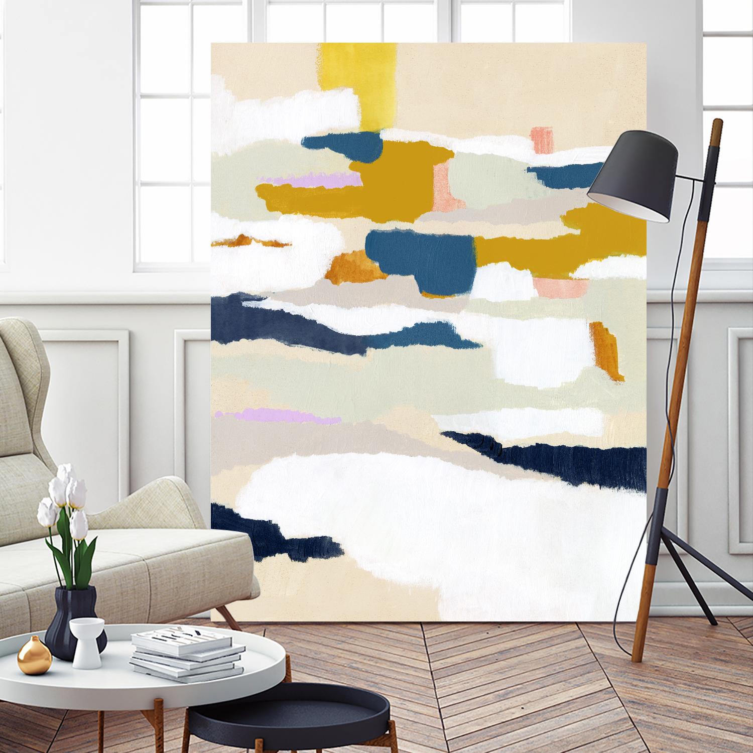 Woven Together II by Victoria Borges on GIANT ART - pastels abstract