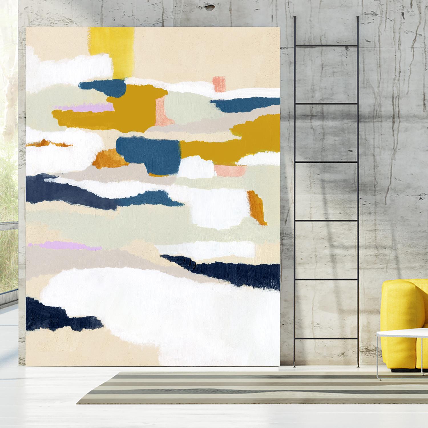 Woven Together II by Victoria Borges on GIANT ART - pastels abstract