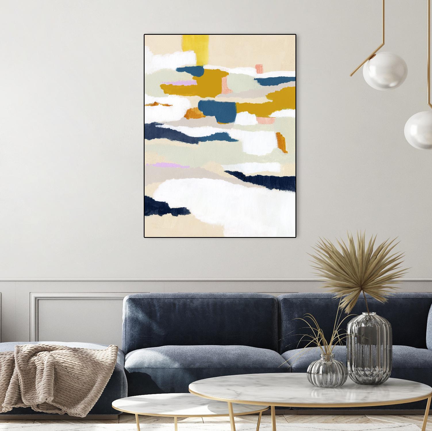 Woven Together II by Victoria Borges on GIANT ART - pastels abstract