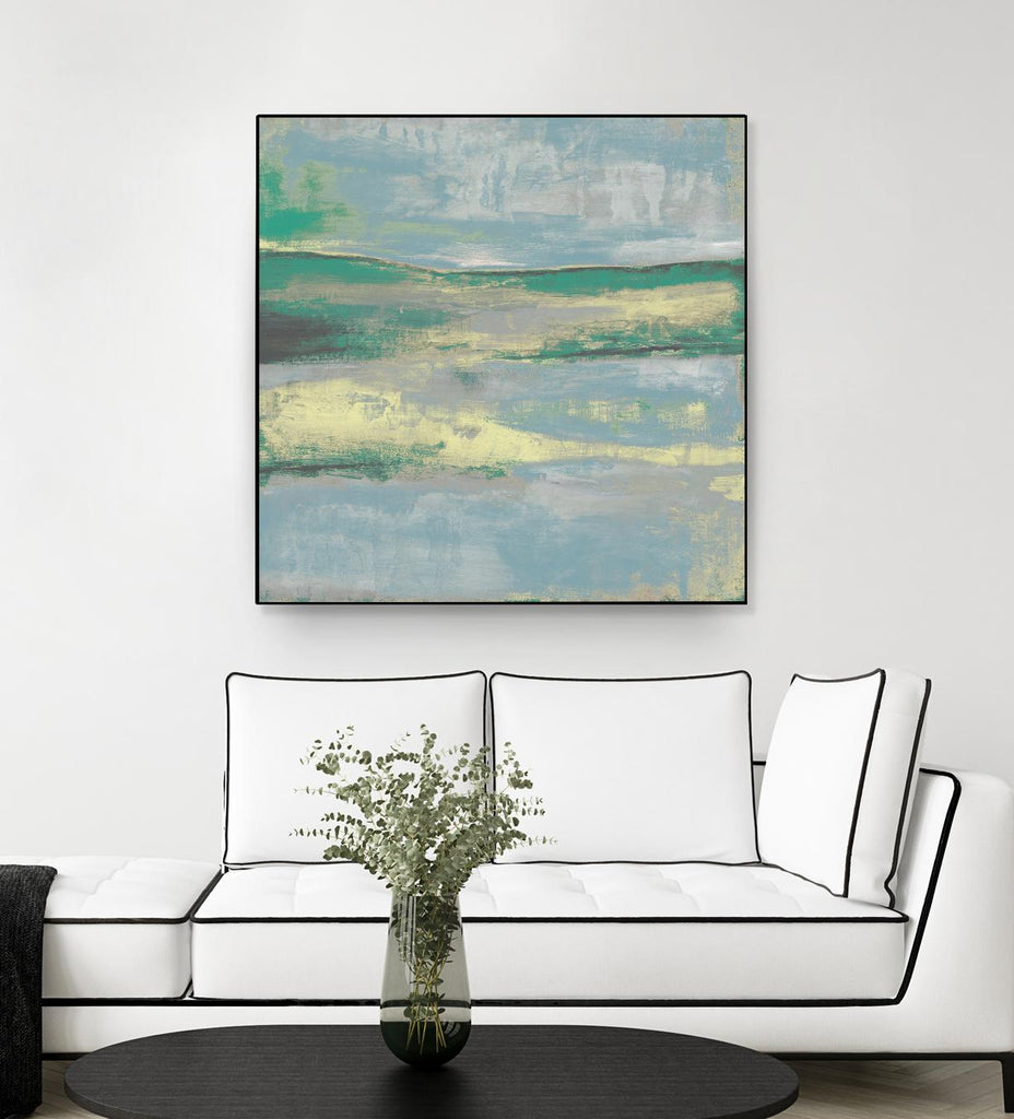 Cool Horizon II by Jennifer Goldberger on GIANT ART - green sea scene