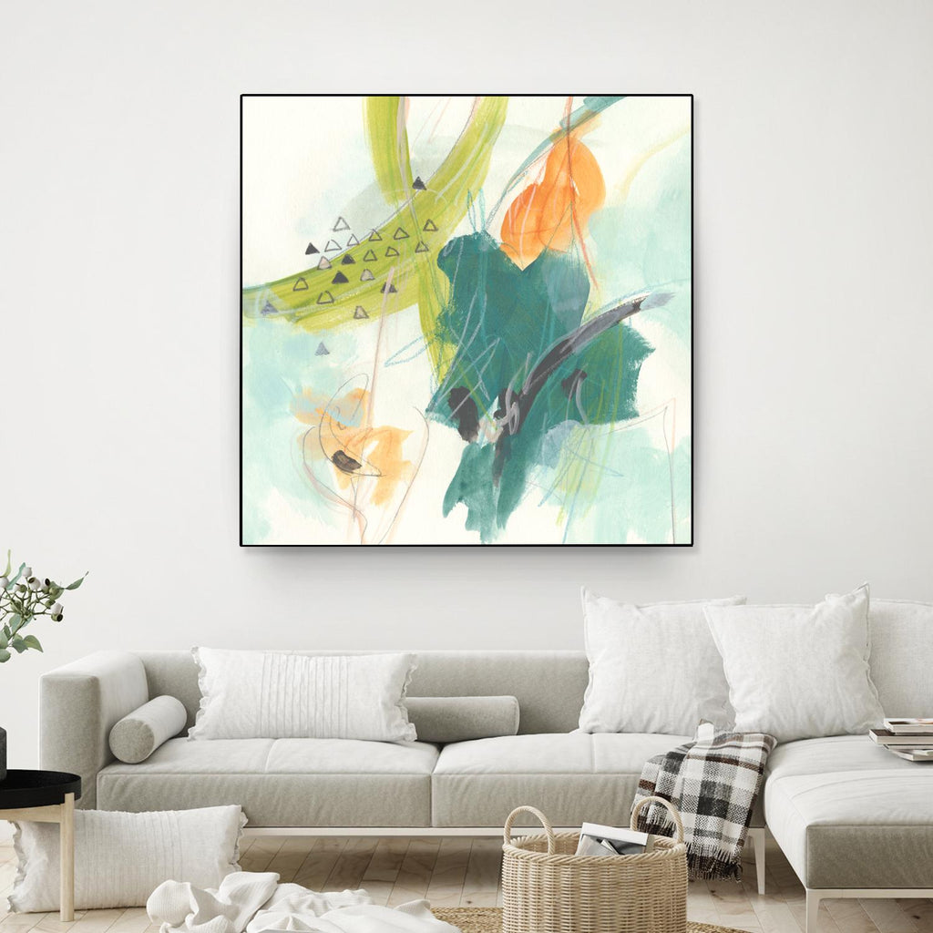 Skipping Stones I by June Erica Vess on GIANT ART - blue abstract