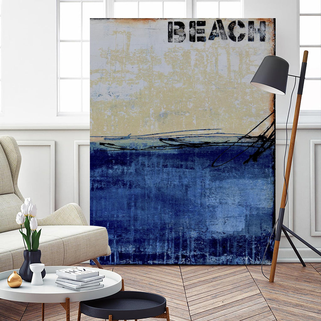 Beach 45 II by Erin Ashley on GIANT ART - blue abstract