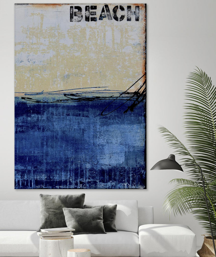 Beach 45 II by Erin Ashley on GIANT ART - blue abstract