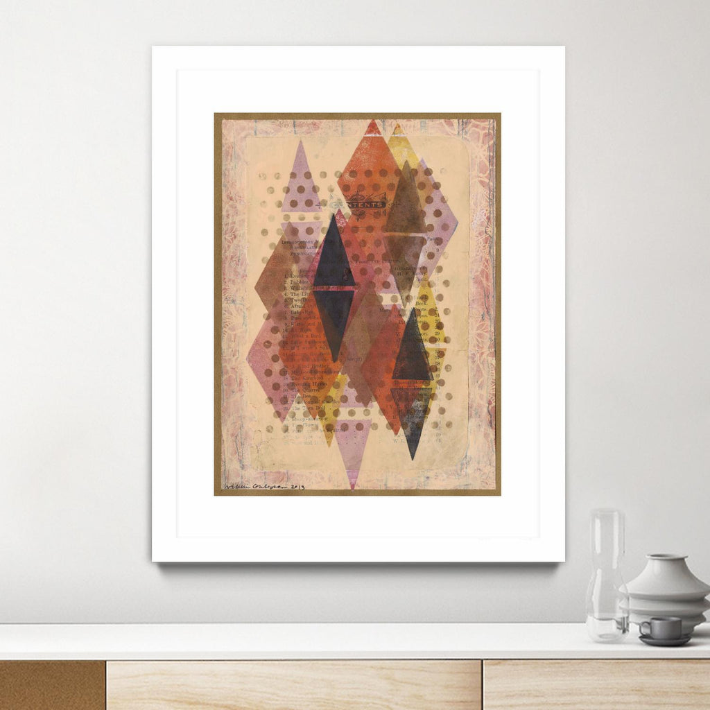 Inked Triangles II by Nikki Galapon on GIANT ART - brown abstract