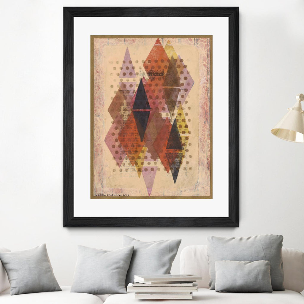 Inked Triangles II by Nikki Galapon on GIANT ART - brown abstract