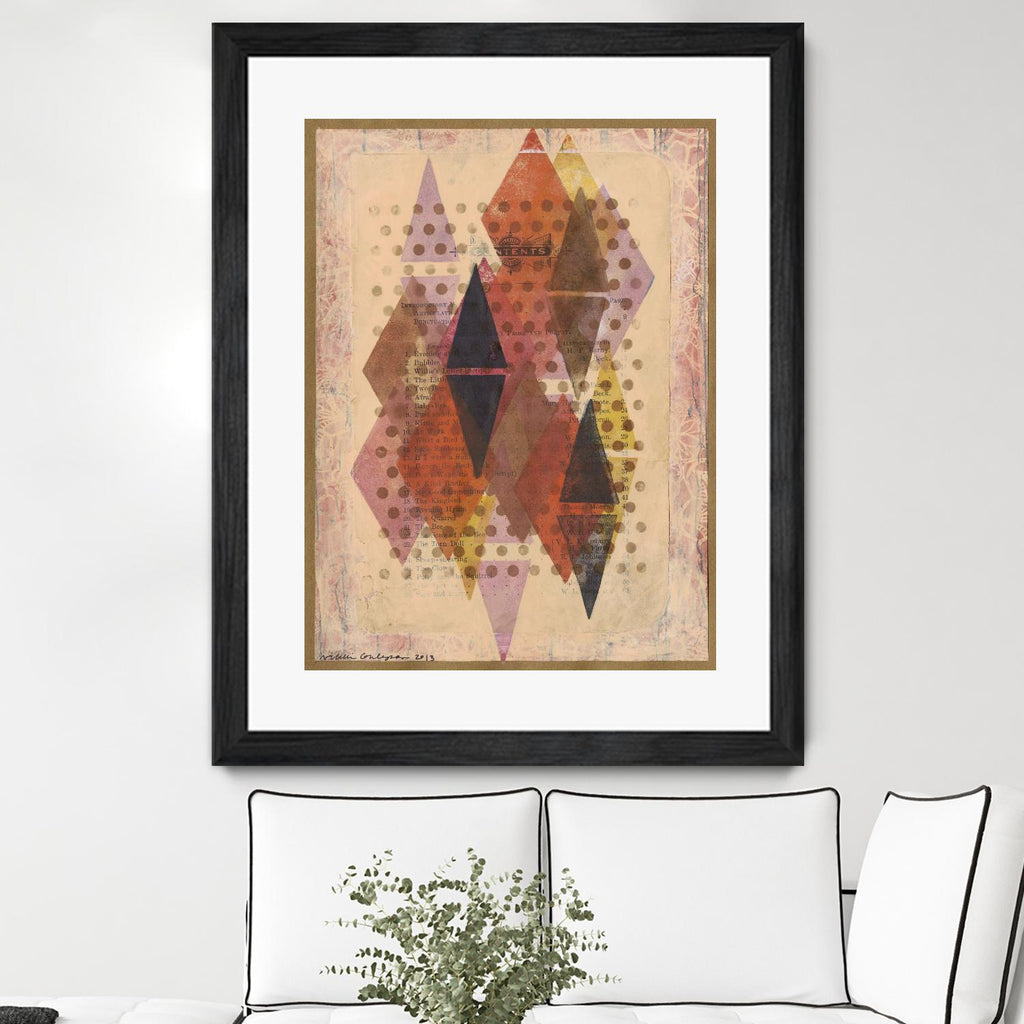 Inked Triangles II by Nikki Galapon on GIANT ART - brown abstract