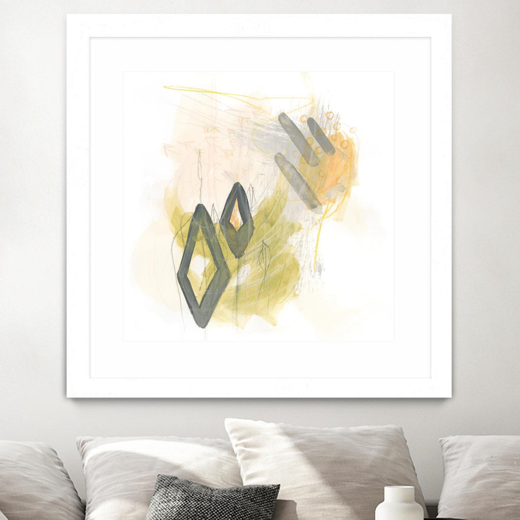 Side Swipe I by June Erica Vess on GIANT ART - yellow abstract