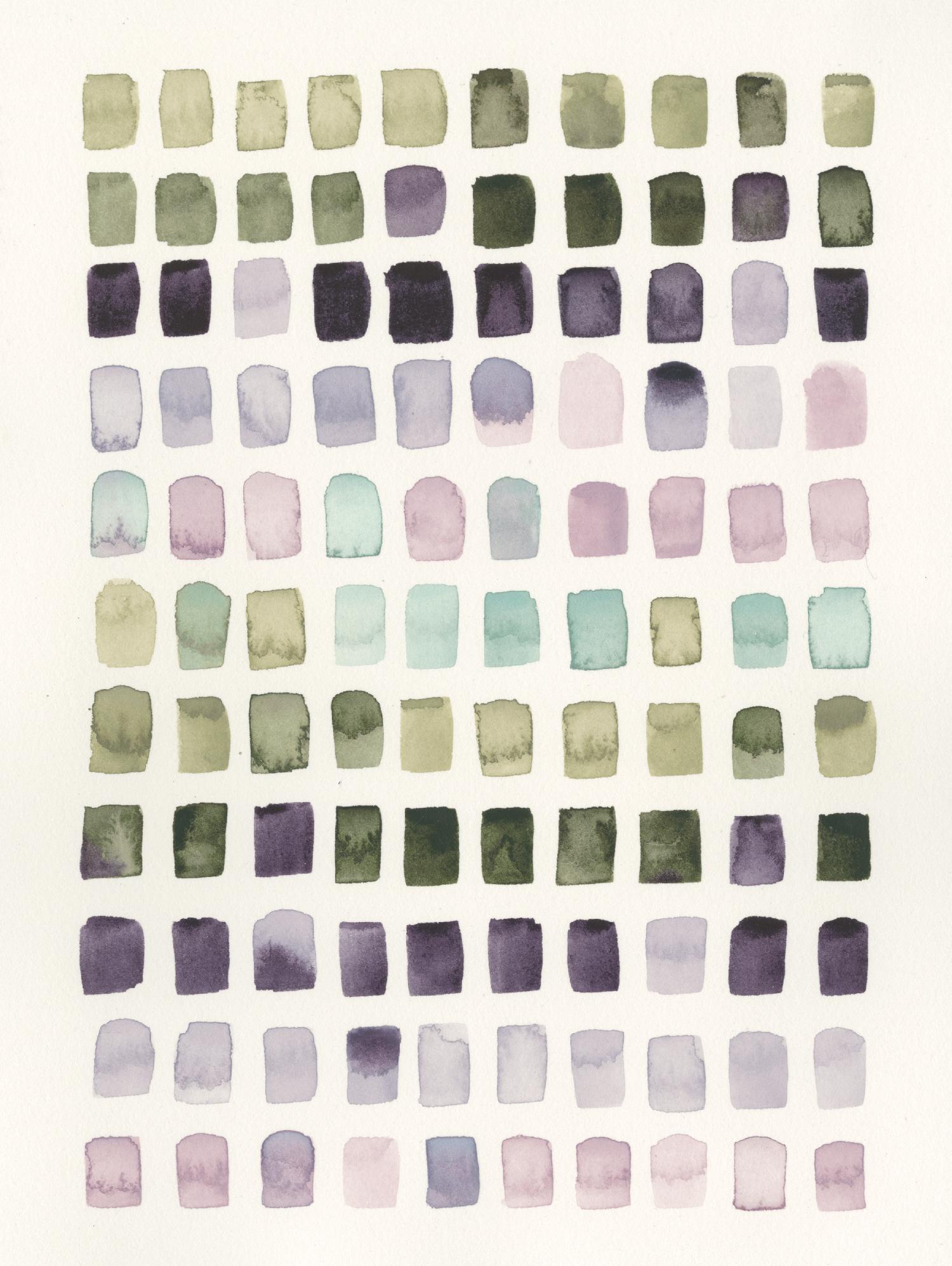 Serene Color Swatches I by Grace Popp on GIANT ART - pink abstract