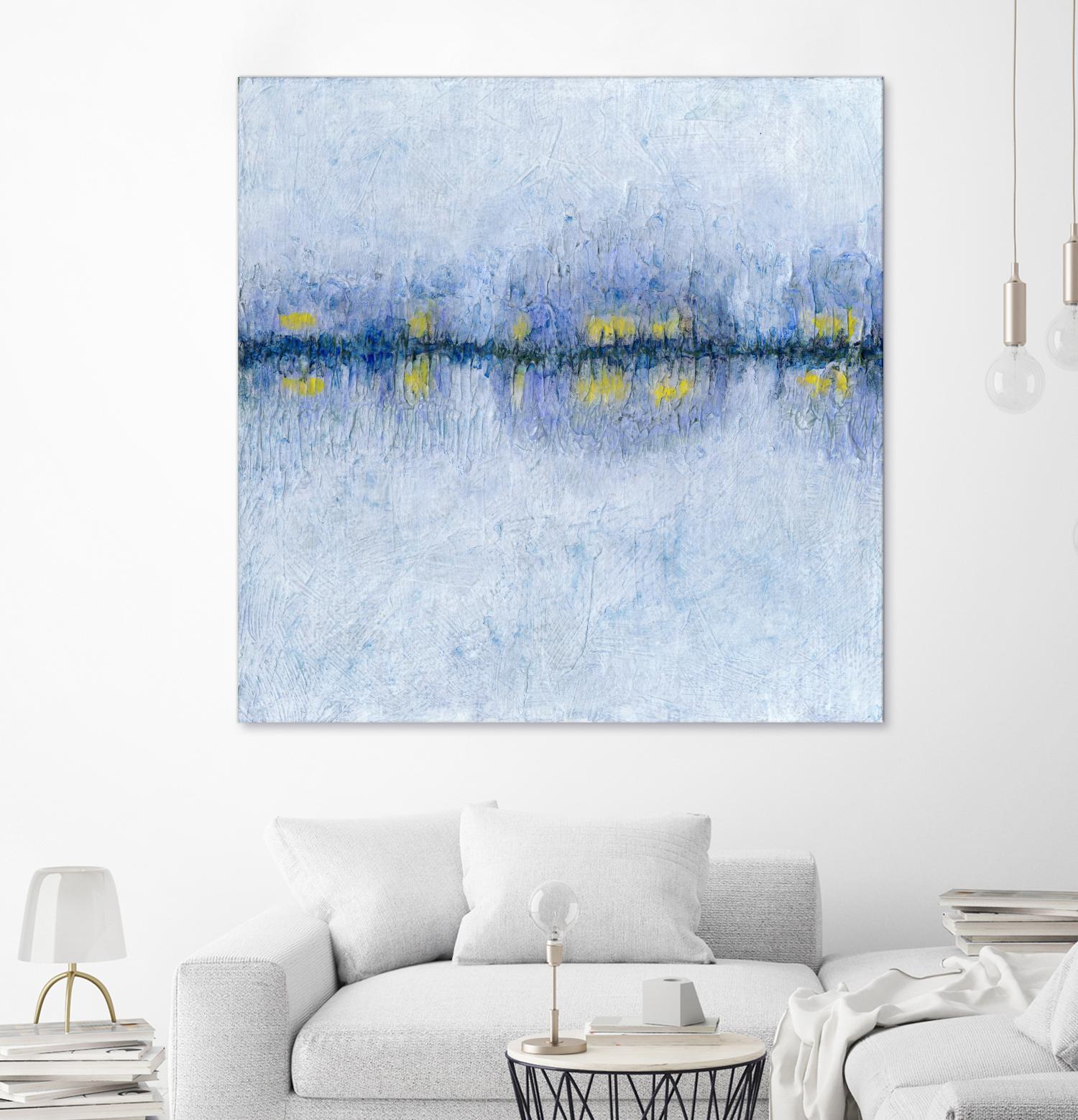Across the Way I by Ren�e W. Stramel on GIANT ART - blue abstract