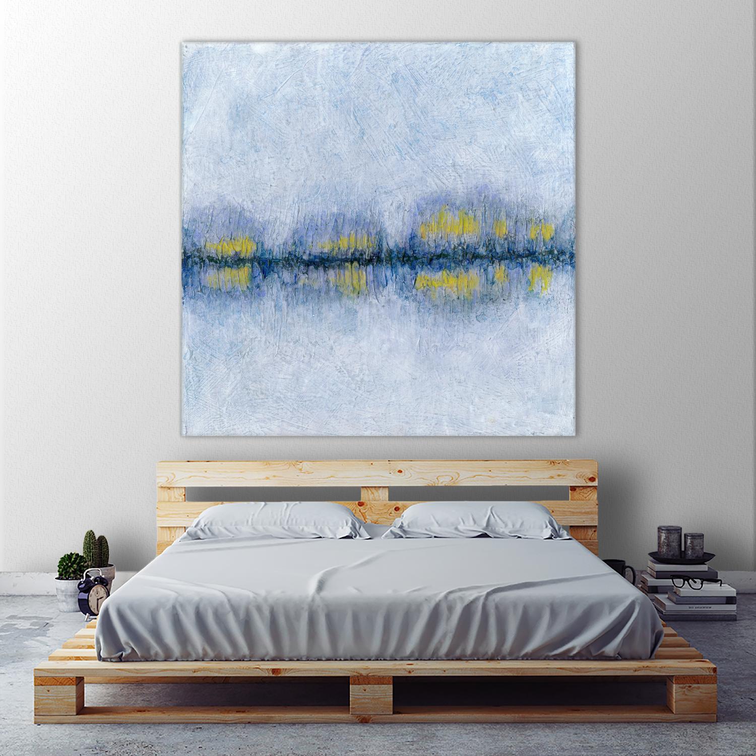 Across the Way II by Ren�e W. Stramel on GIANT ART - blue abstract