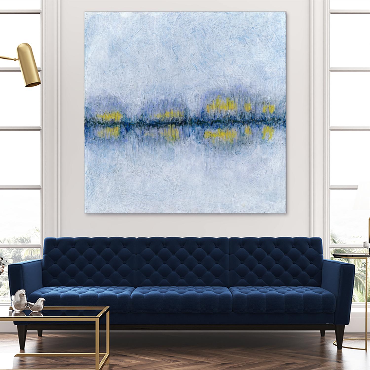 Across the Way II by Ren�e W. Stramel on GIANT ART - blue abstract