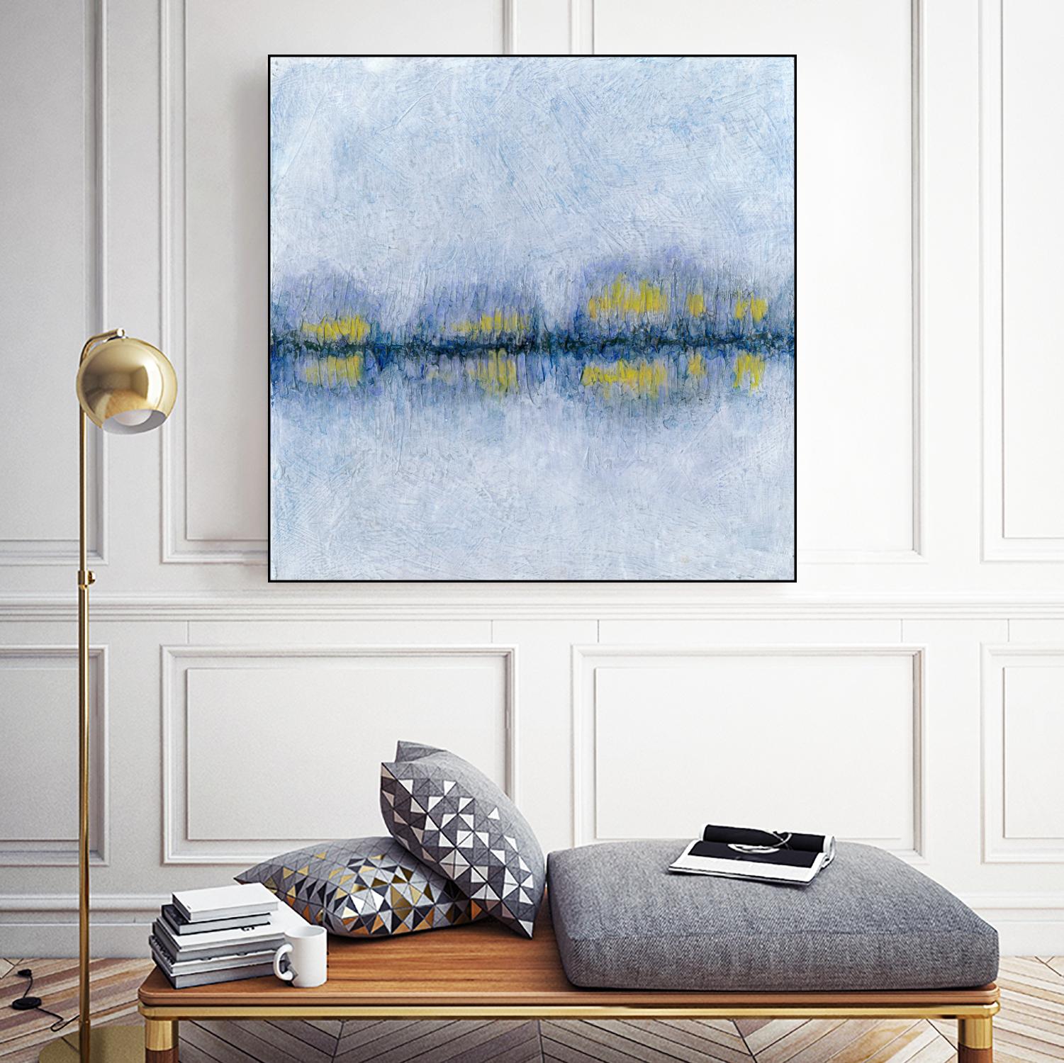 Across the Way II by Ren�e W. Stramel on GIANT ART - blue abstract