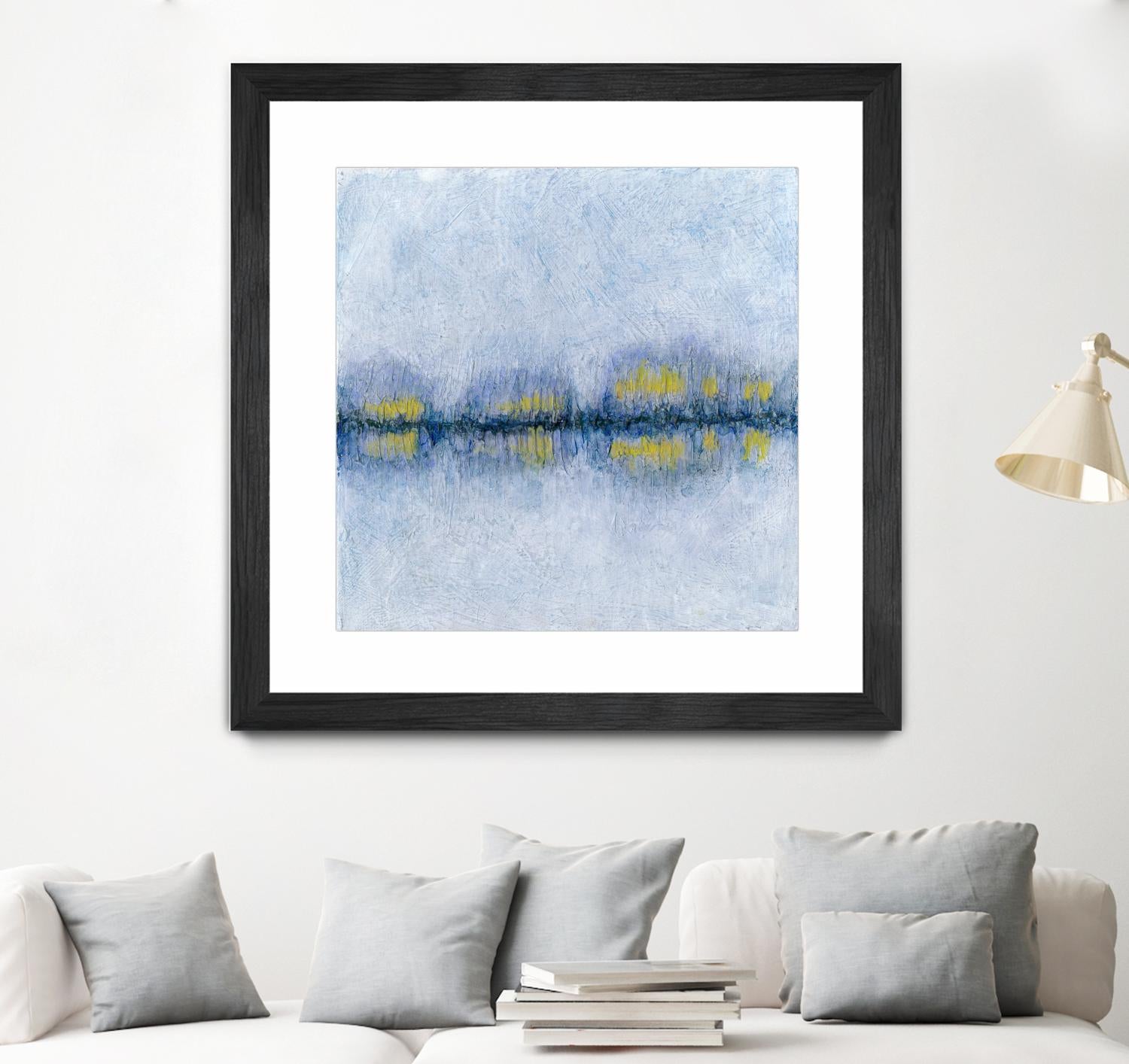 Across the Way II by Ren�e W. Stramel on GIANT ART - blue abstract