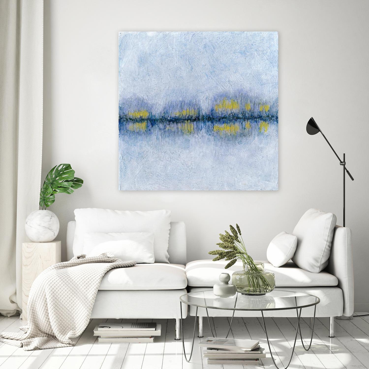 Across the Way II by Ren�e W. Stramel on GIANT ART - blue abstract