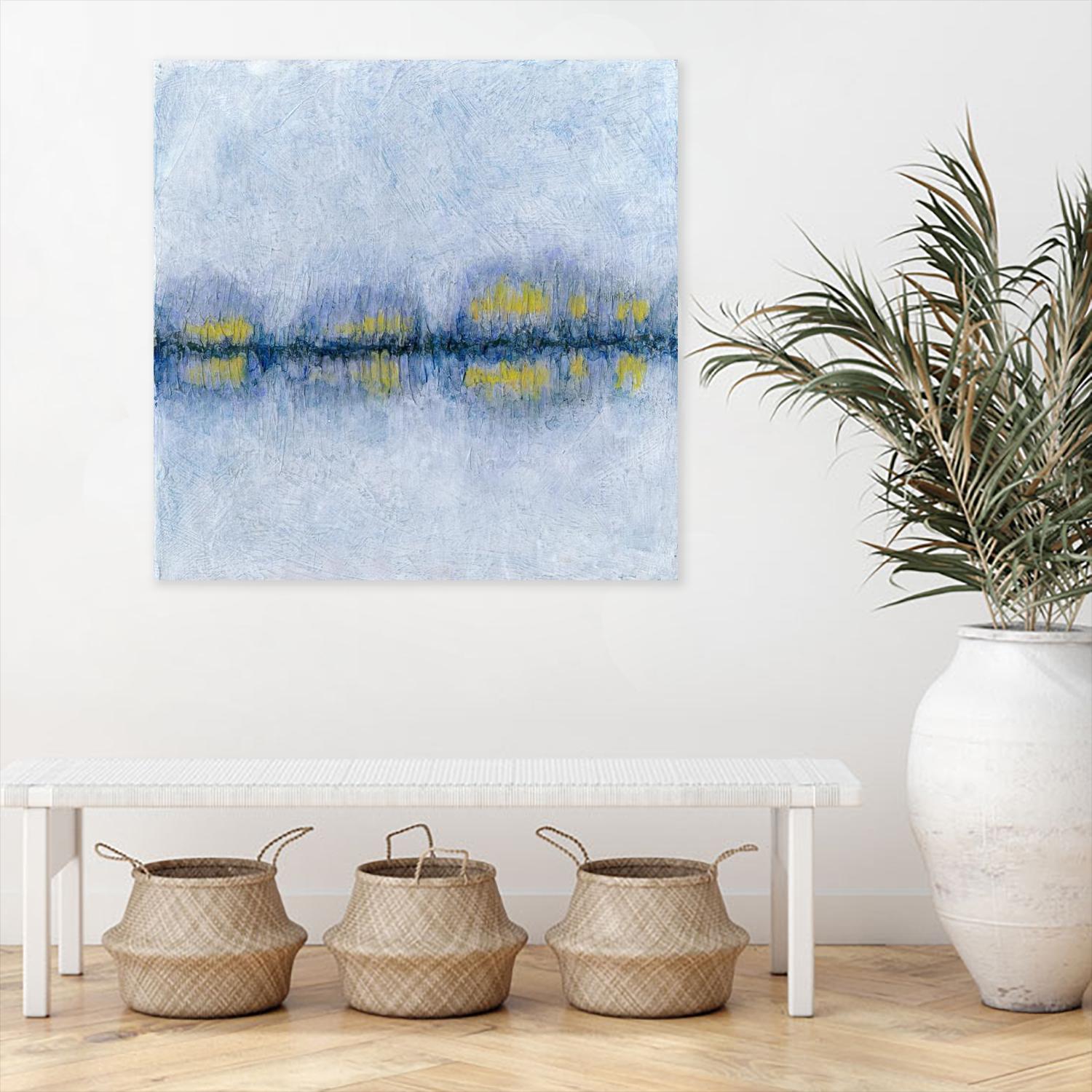 Across the Way II by Ren�e W. Stramel on GIANT ART - blue abstract