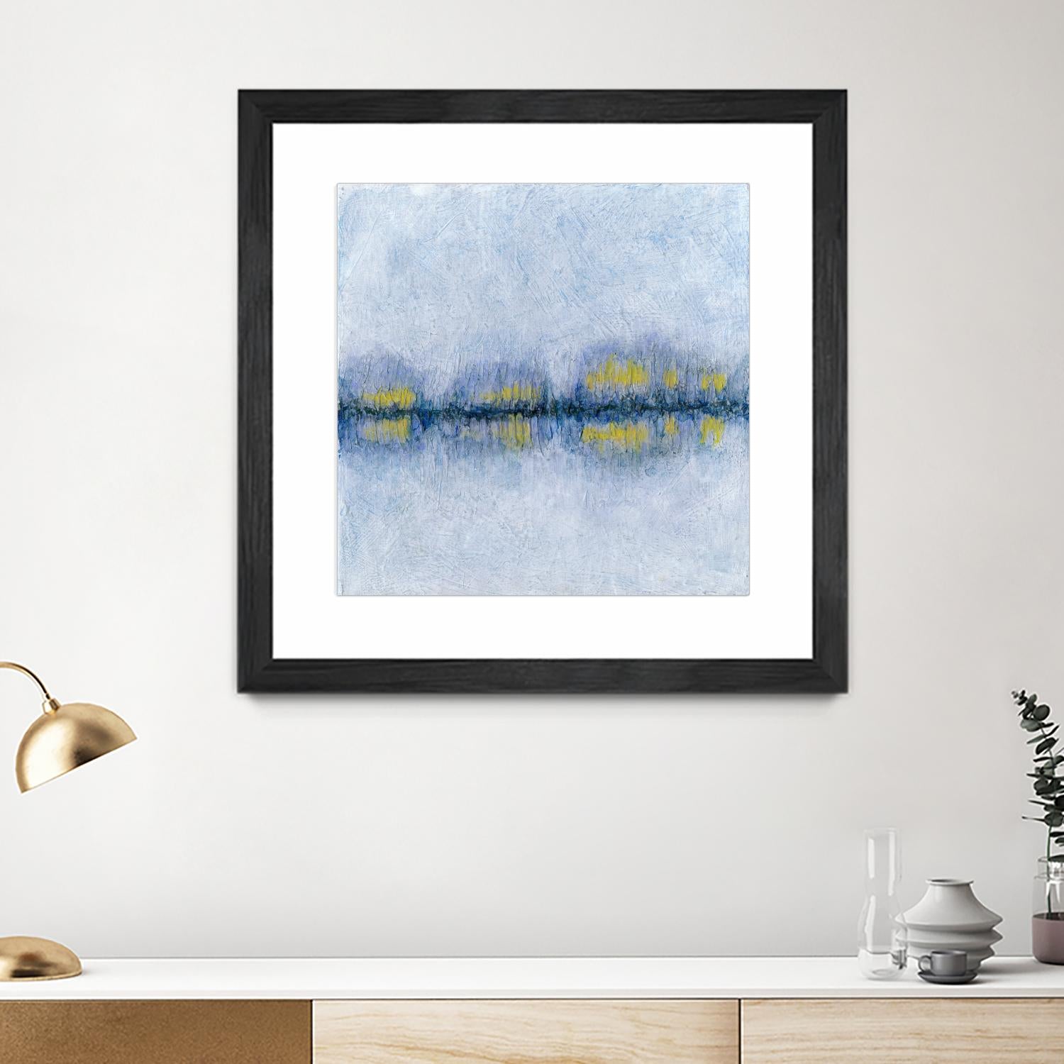 Across the Way II by Ren�e W. Stramel on GIANT ART - blue abstract