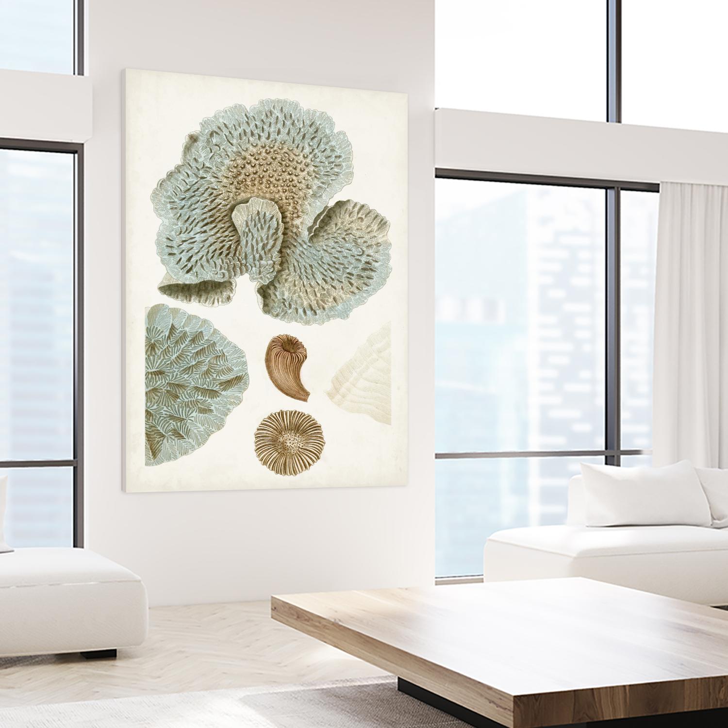 Coastal Curiosity V by Unknown on GIANT ART - green coastal & tropical abstract 