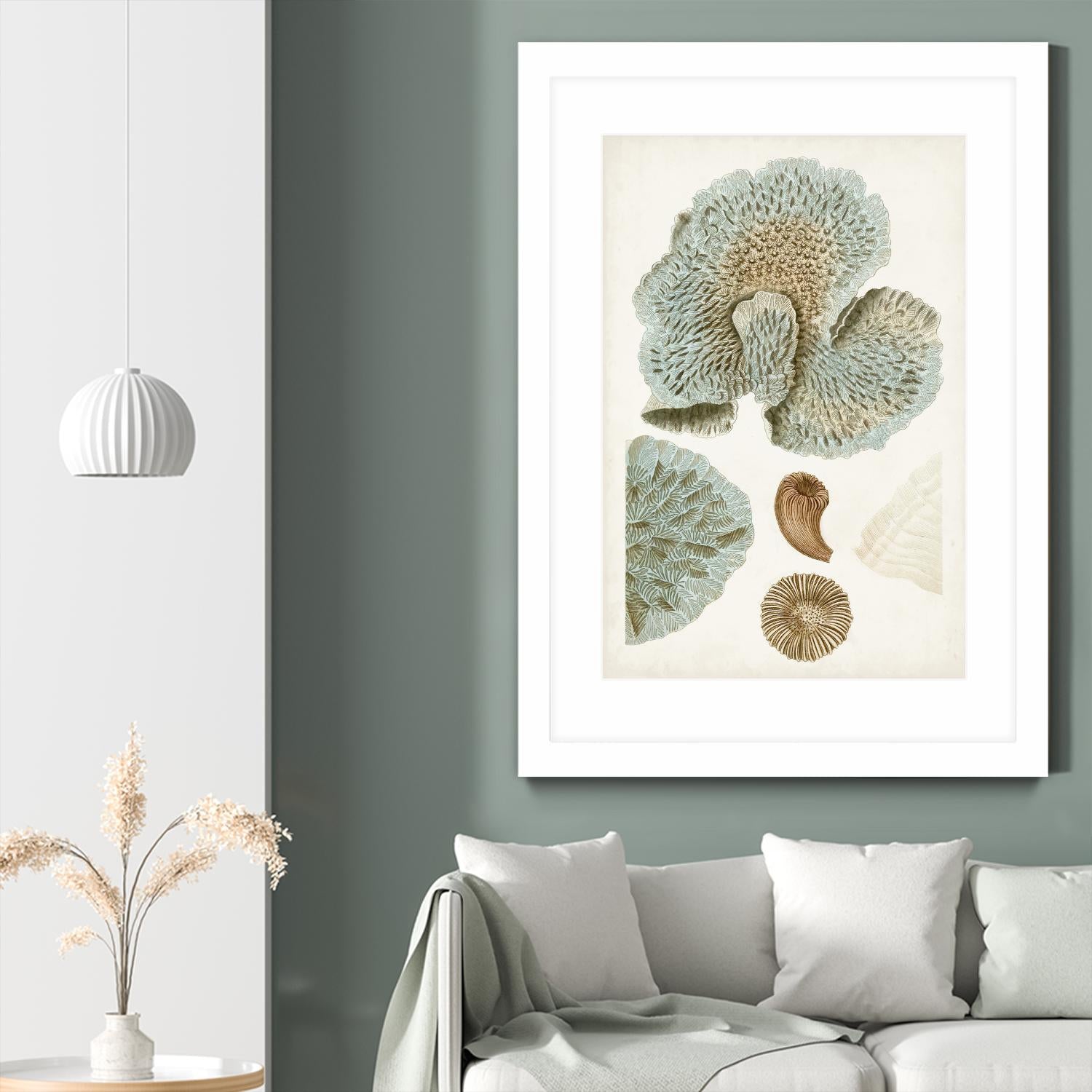 Coastal Curiosity V by Unknown on GIANT ART - green coastal & tropical abstract 