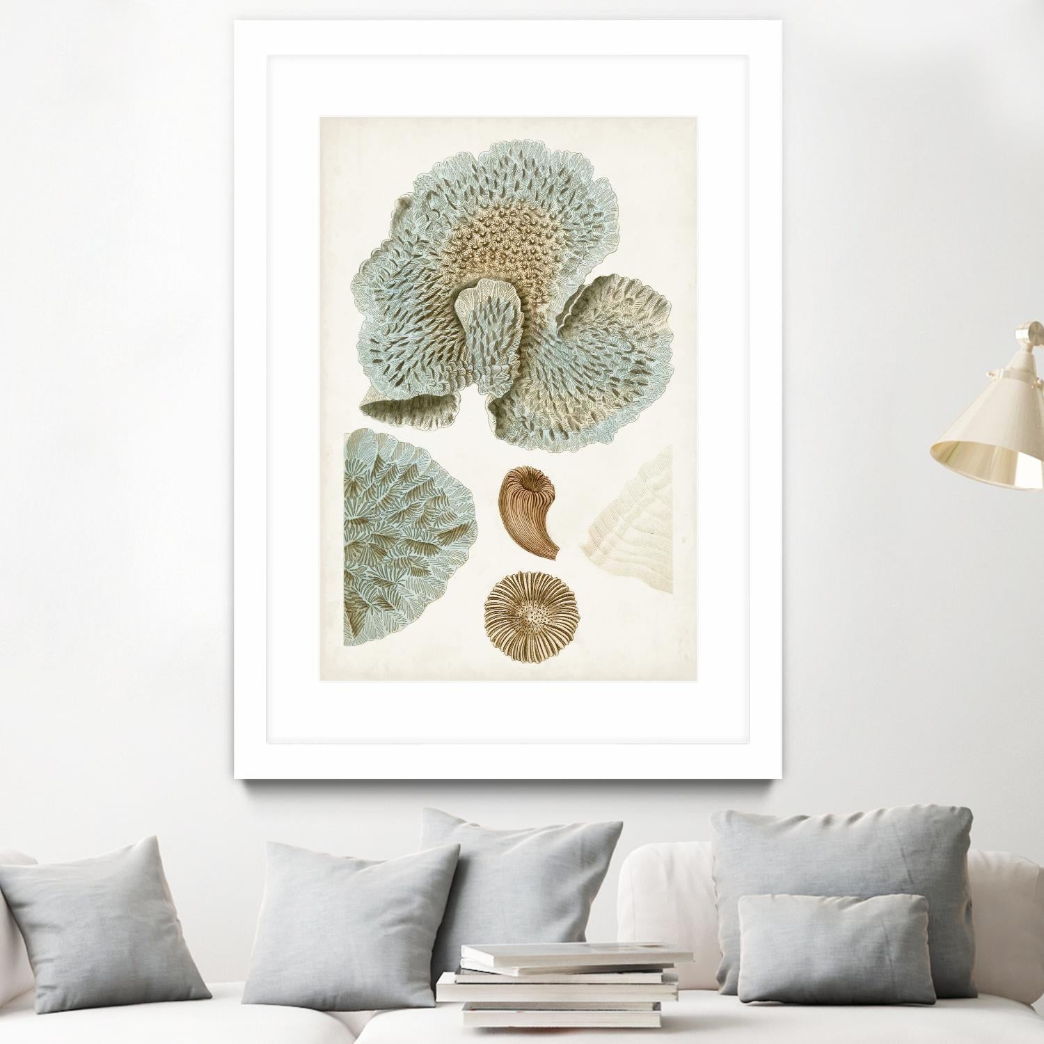 Coastal Curiosity V by Unknown on GIANT ART - green coastal & tropical abstract 