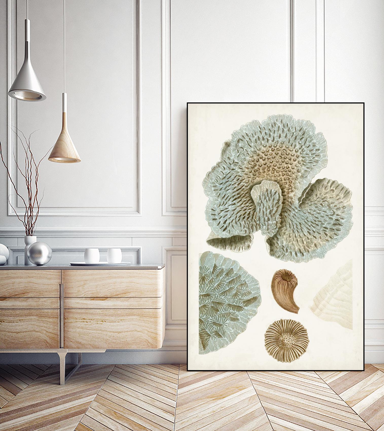 Coastal Curiosity V by Unknown on GIANT ART - green coastal & tropical abstract 