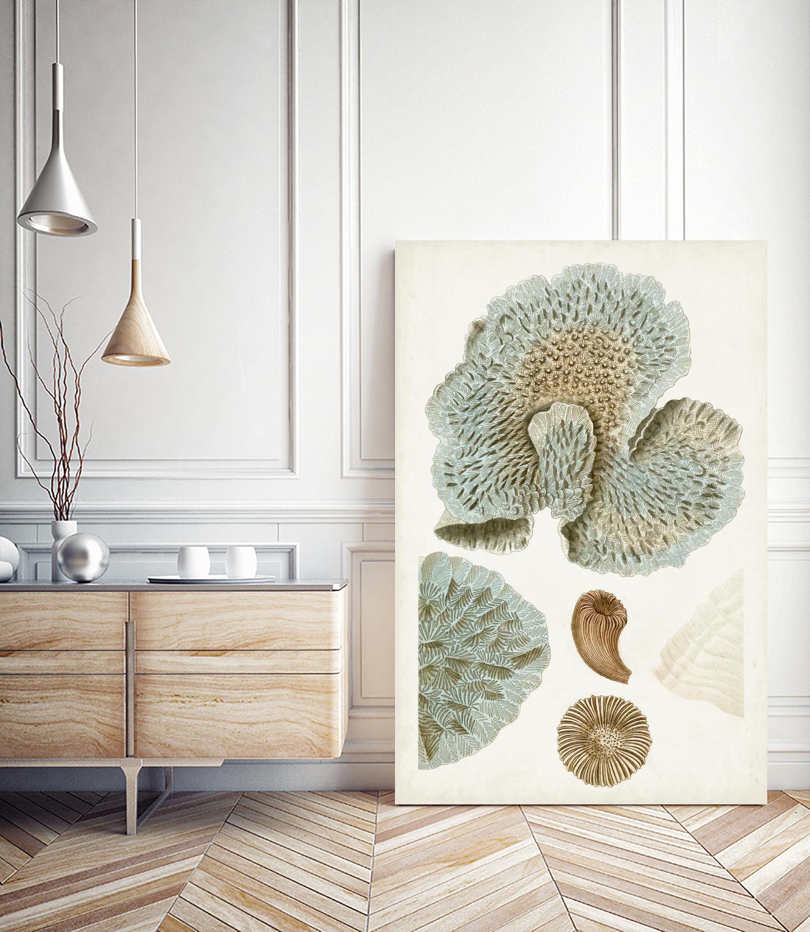 Coastal Curiosity V by Unknown on GIANT ART - green coastal & tropical abstract 