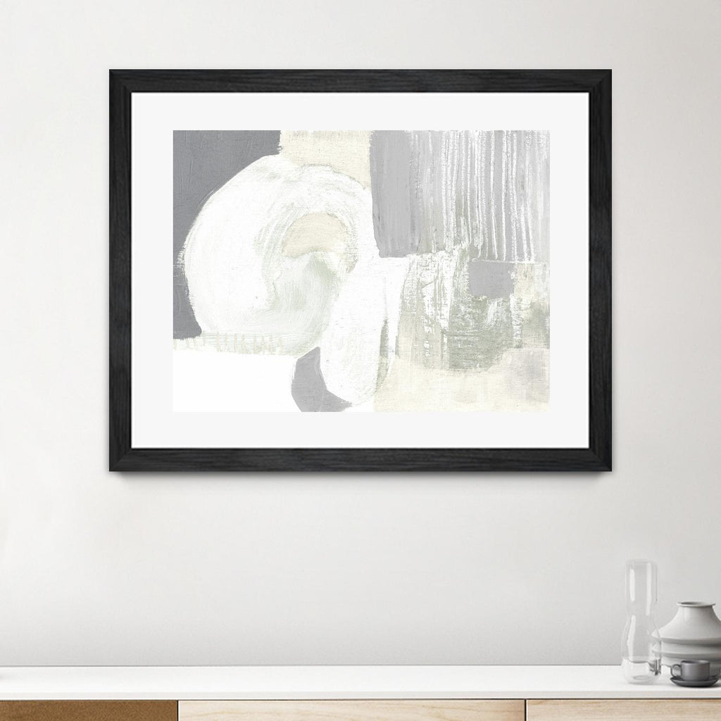 Neutral Curves I by Jennifer Goldberger on GIANT ART - grey  abstract abstract 