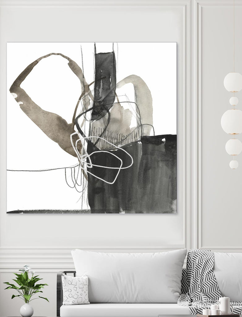 Interlocked III by Jennifer Goldberger on GIANT ART - white abstract abstract