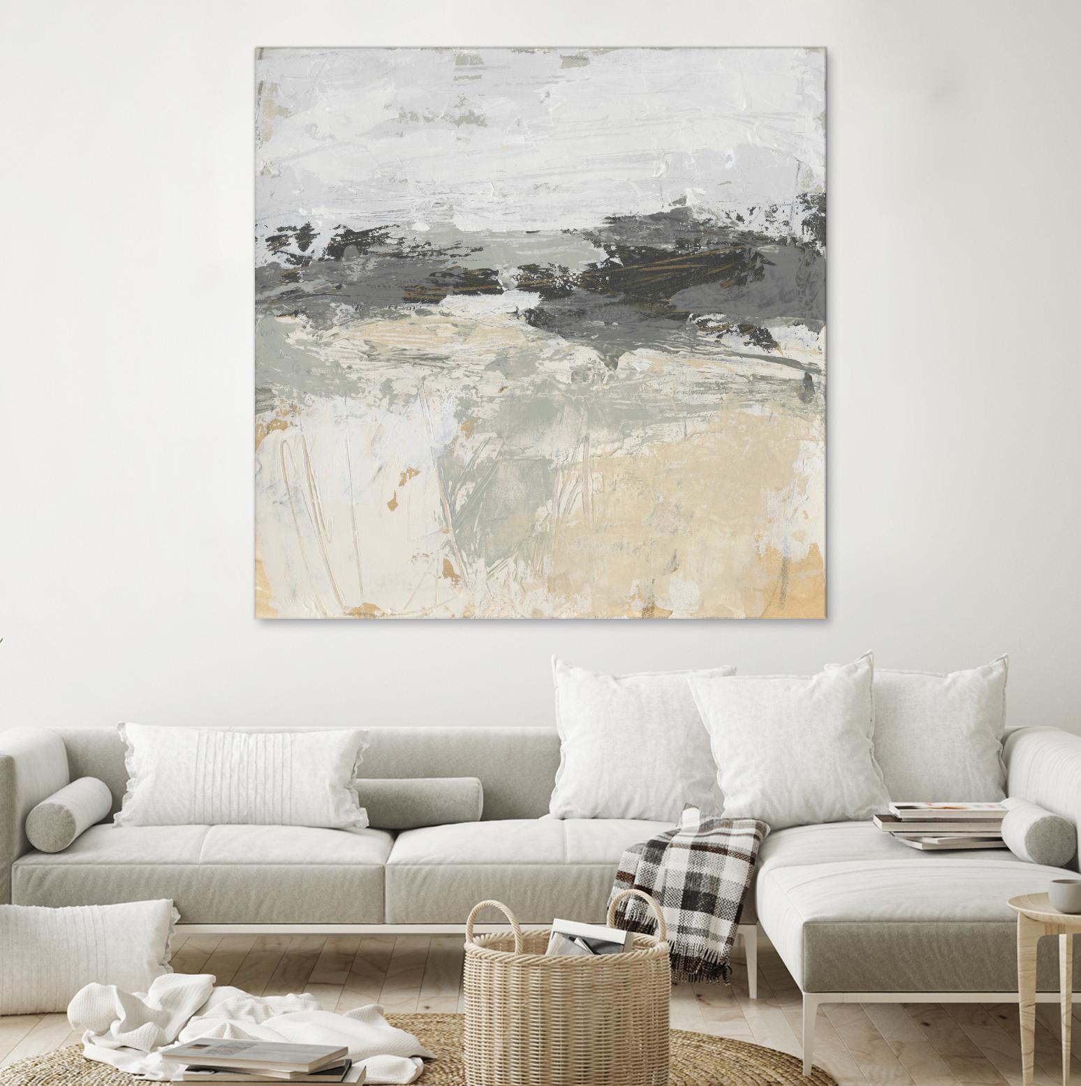 Wheatfield II by June Vess on GIANT ART - beige abstract abstract