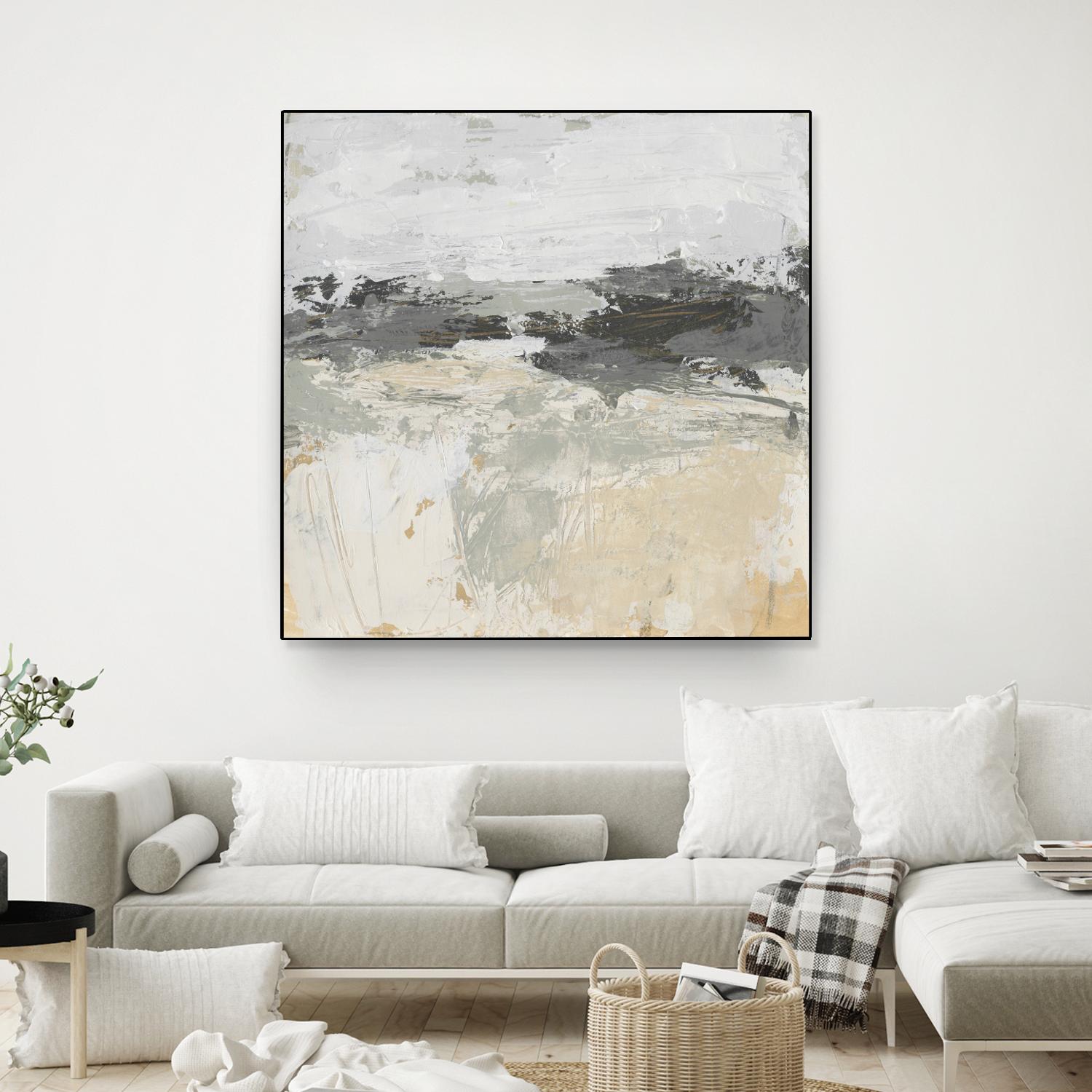 Wheatfield II by June Vess on GIANT ART - beige abstract abstract