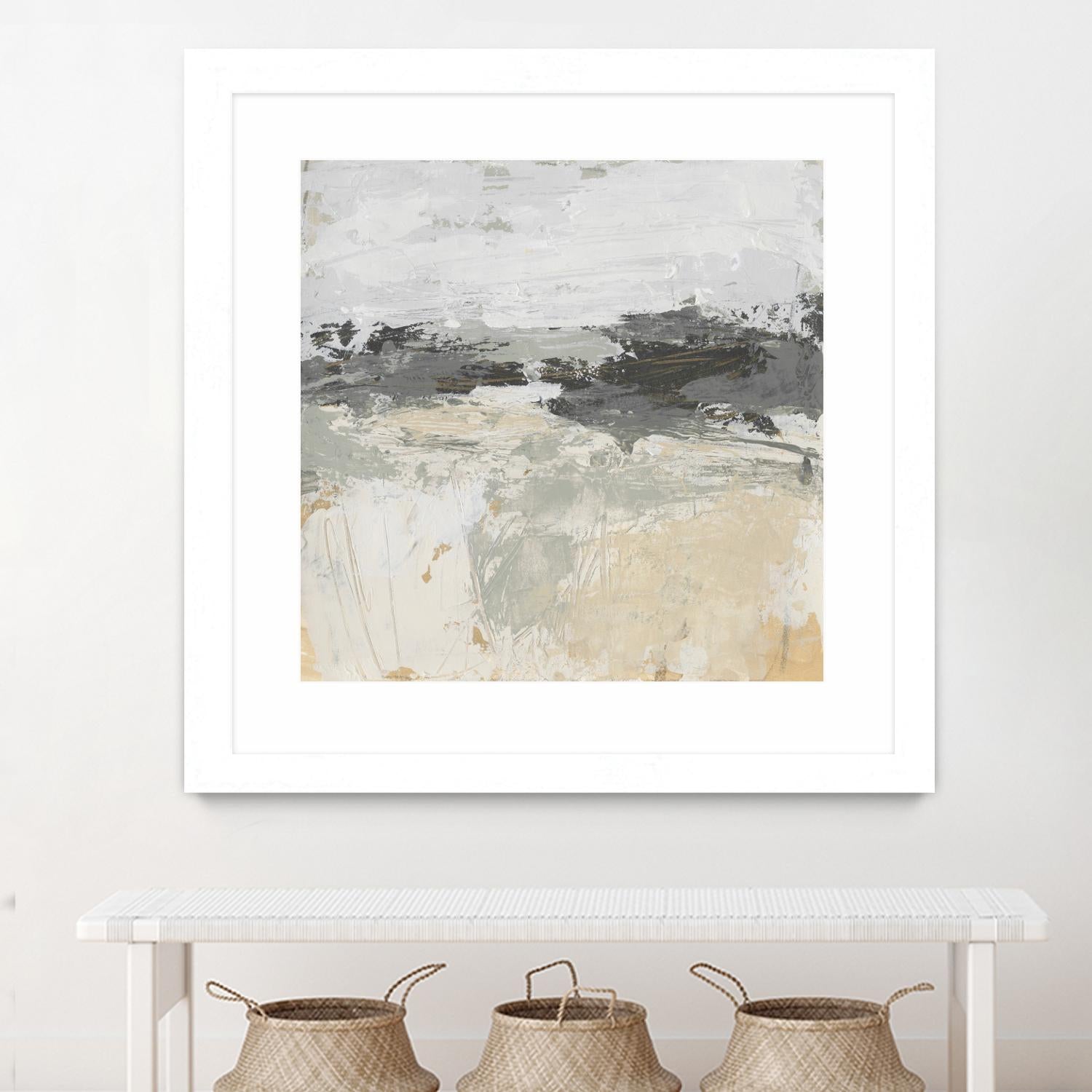 Wheatfield II by June Vess on GIANT ART - beige abstract abstract