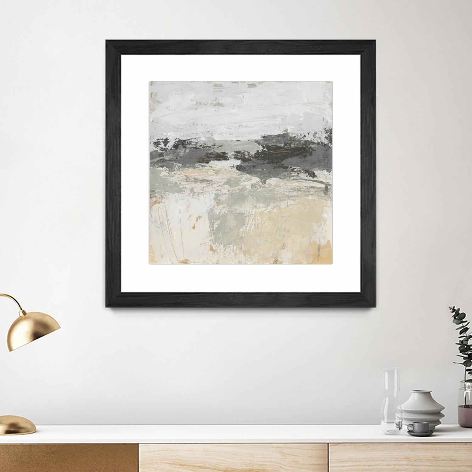 Wheatfield II by June Vess on GIANT ART - beige abstract abstract