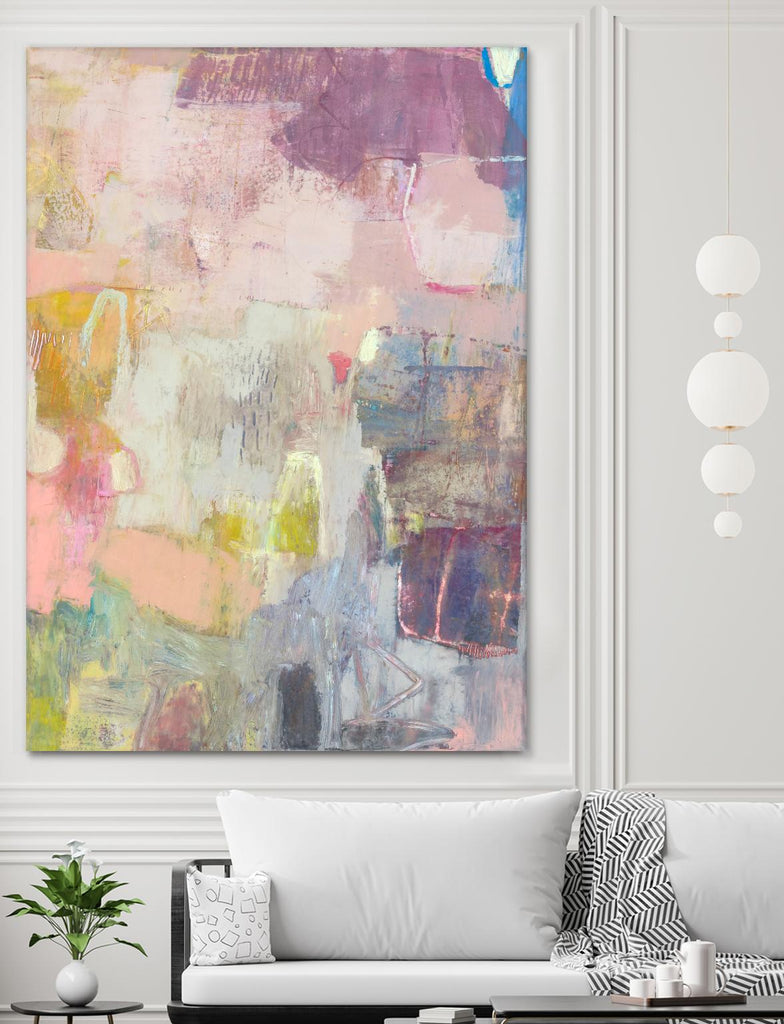 Lann I by Sue Jachimiec on GIANT ART - pink abstract abstract