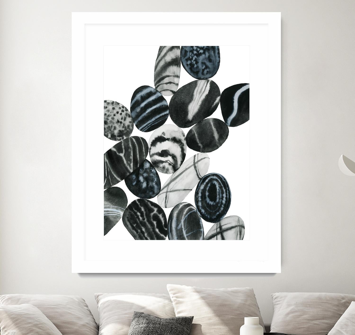 Dalmatian Rocks I by Grace Popp on GIANT ART - white abstract abstract