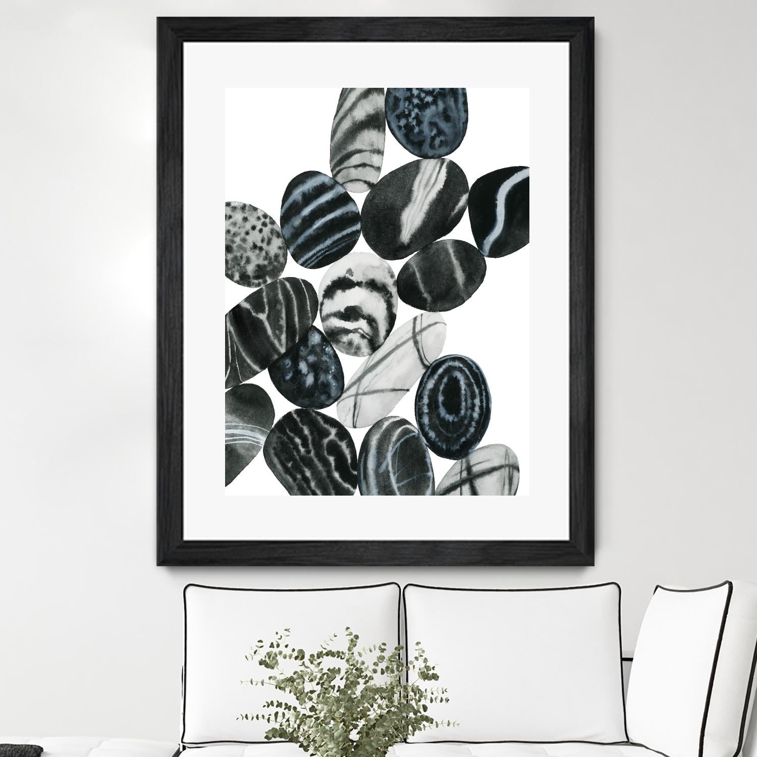 Dalmatian Rocks I by Grace Popp on GIANT ART - white abstract abstract