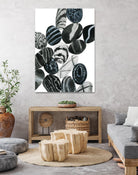 Dalmatian Rocks I by Grace Popp on GIANT ART - white abstract abstract