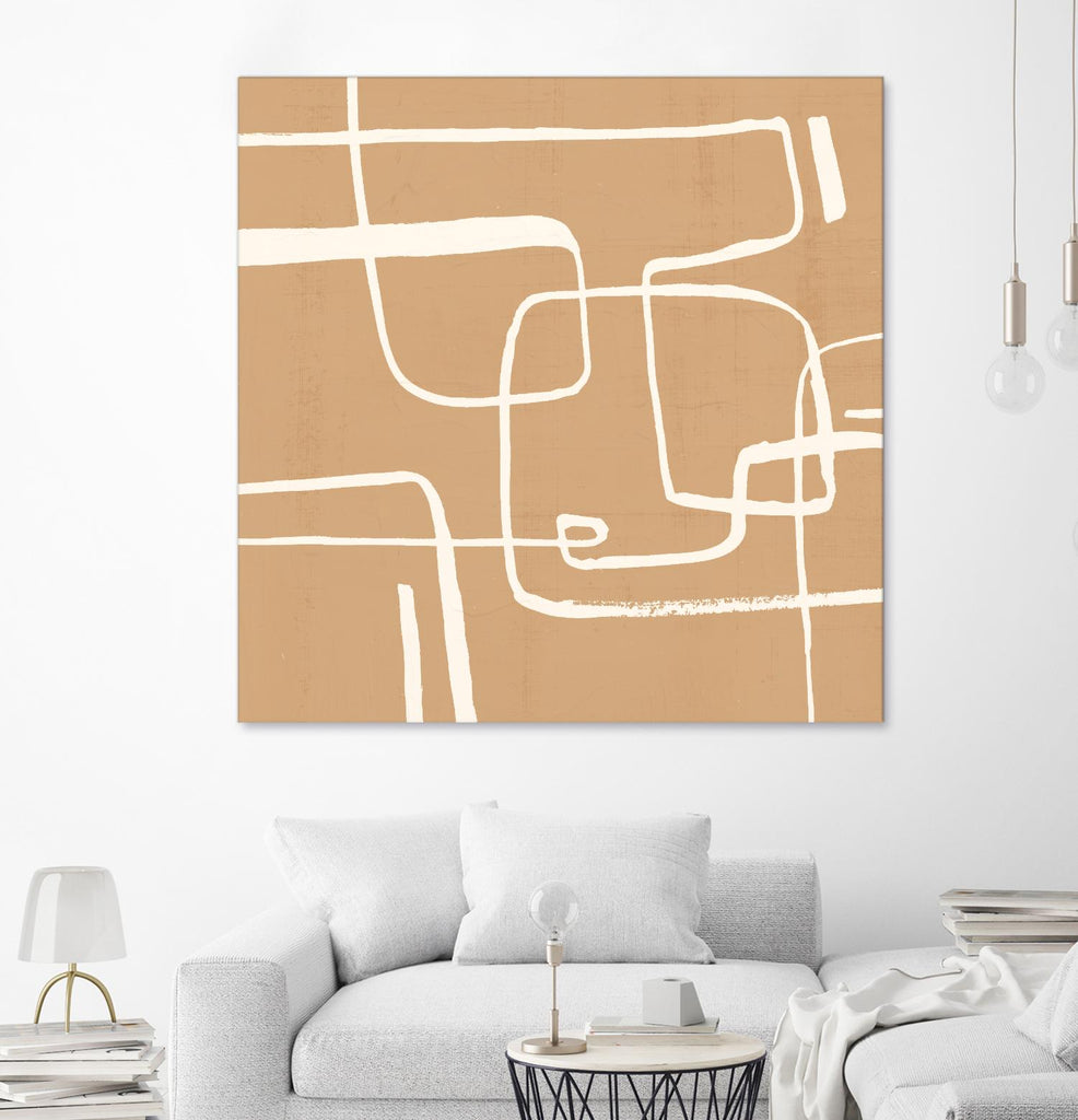Wayfinder I by Victoria Barnes on GIANT ART - beige abstract abstract