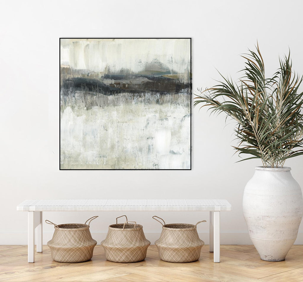Neutral Horizon Line II by Jennifer Goldberger on GIANT ART - beige abstract abstract