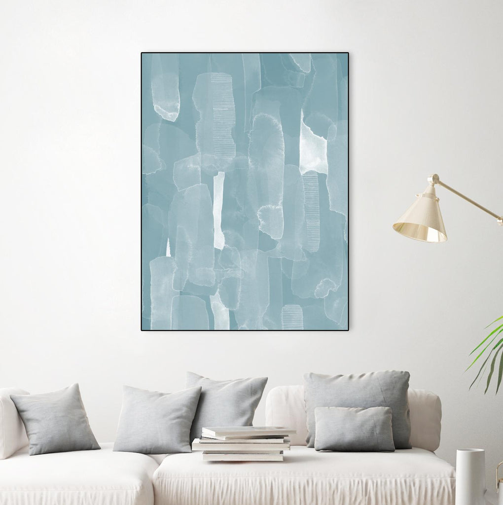 Smoke Stack I by Grace Popp on GIANT ART - blue abstract abstract