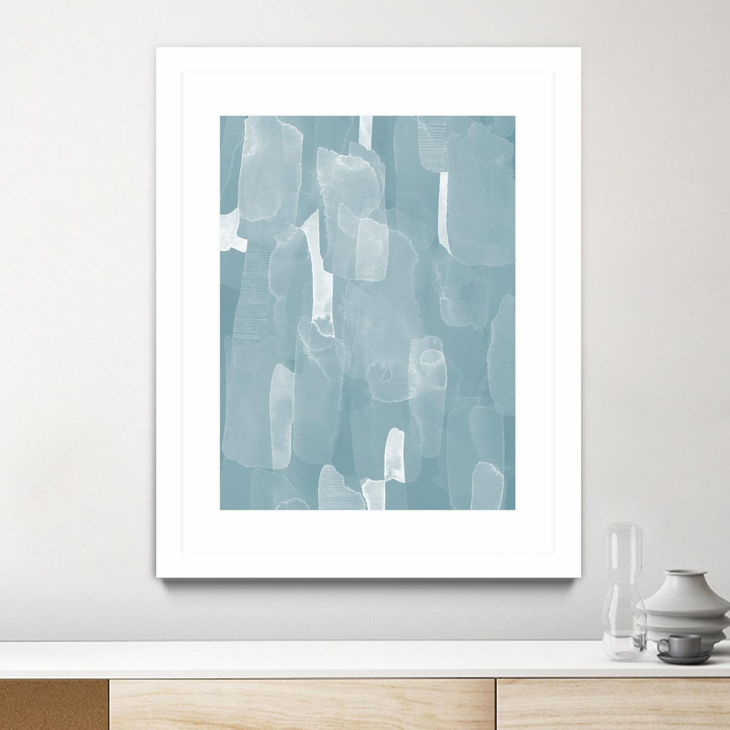 Smoke Stack II by Grace Popp on GIANT ART - blue abstract