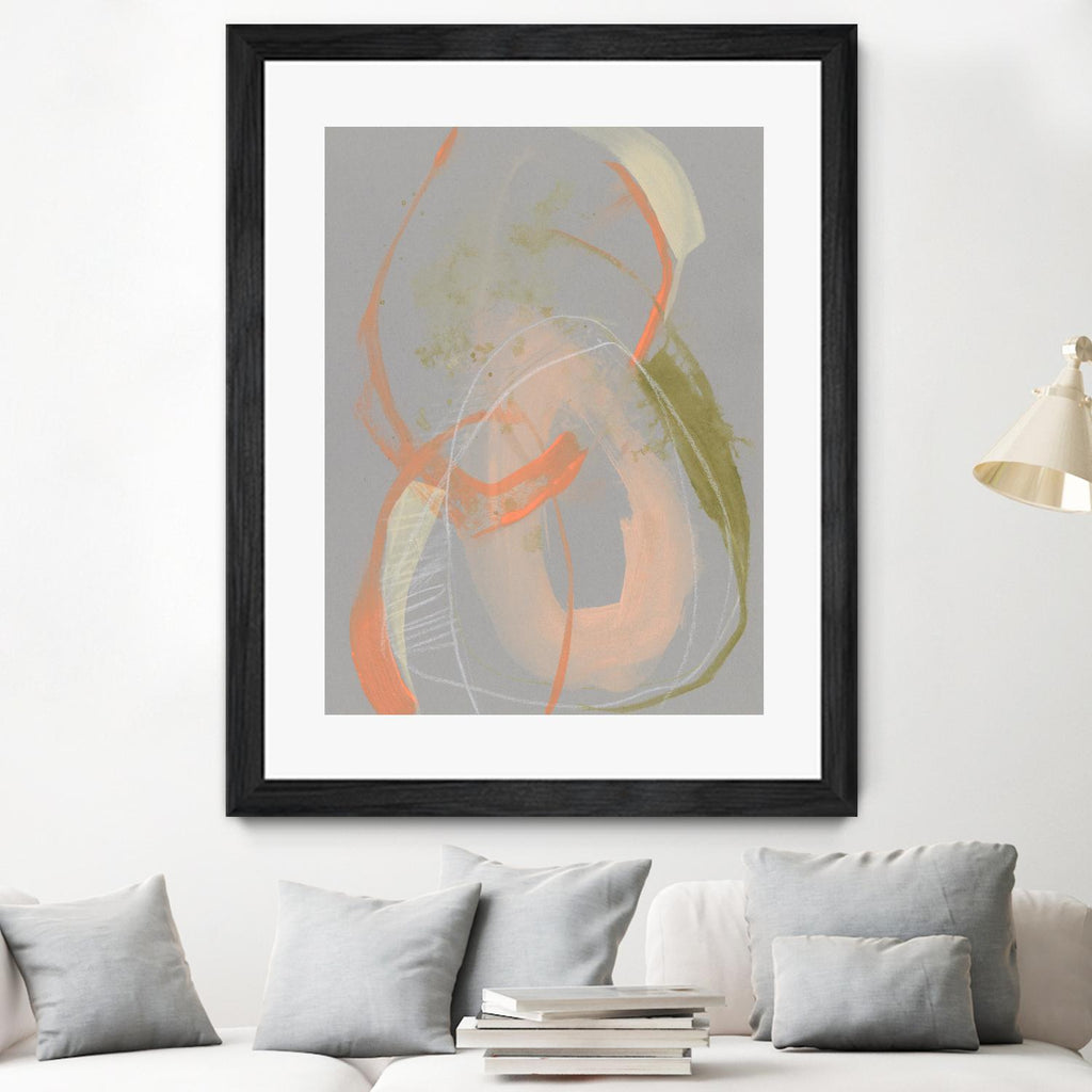 Pastel Loops I by Jennifer Goldberger on GIANT ART - orange abstract abstract