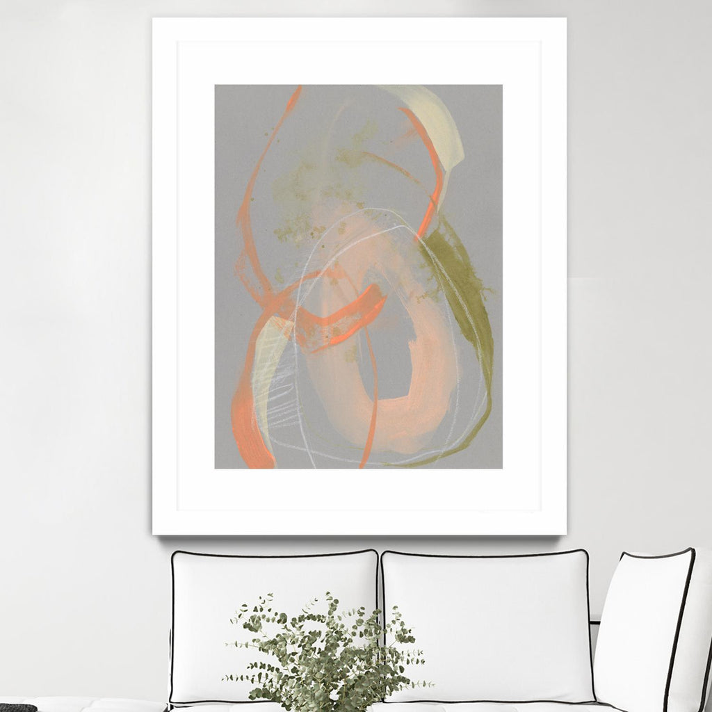 Pastel Loops I by Jennifer Goldberger on GIANT ART - orange abstract abstract