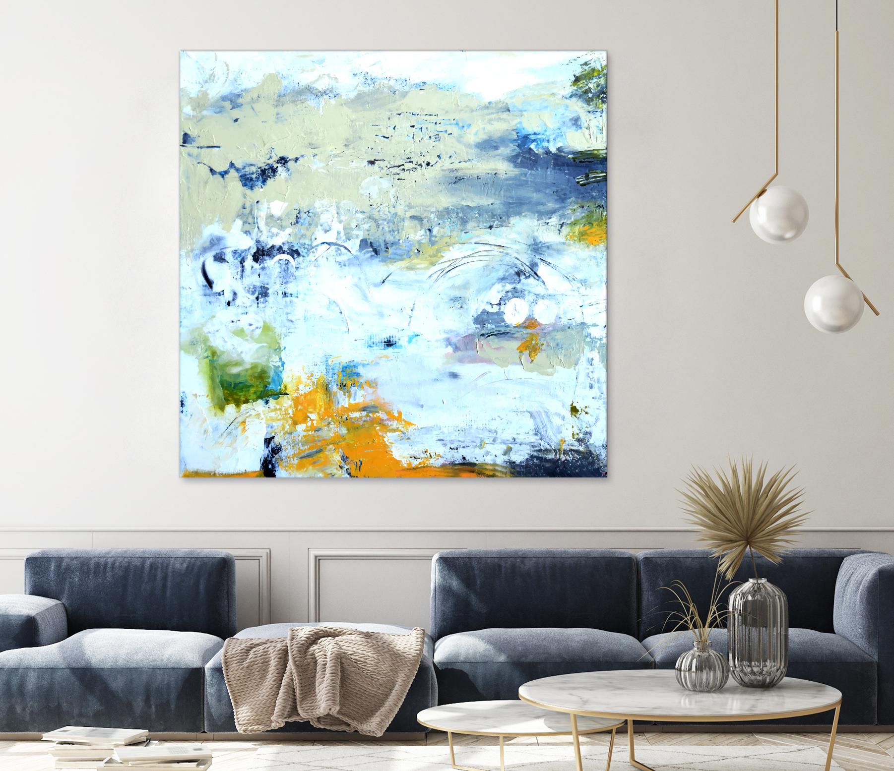 Abstract Beach by Karen Fields on GIANT ART - green abstract abstract