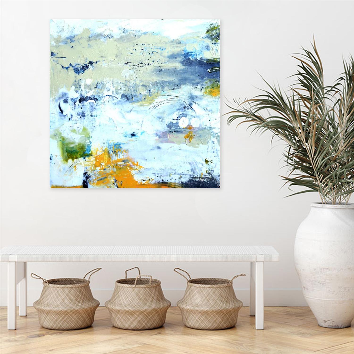 Abstract Beach by Karen Fields on GIANT ART - green abstract abstract