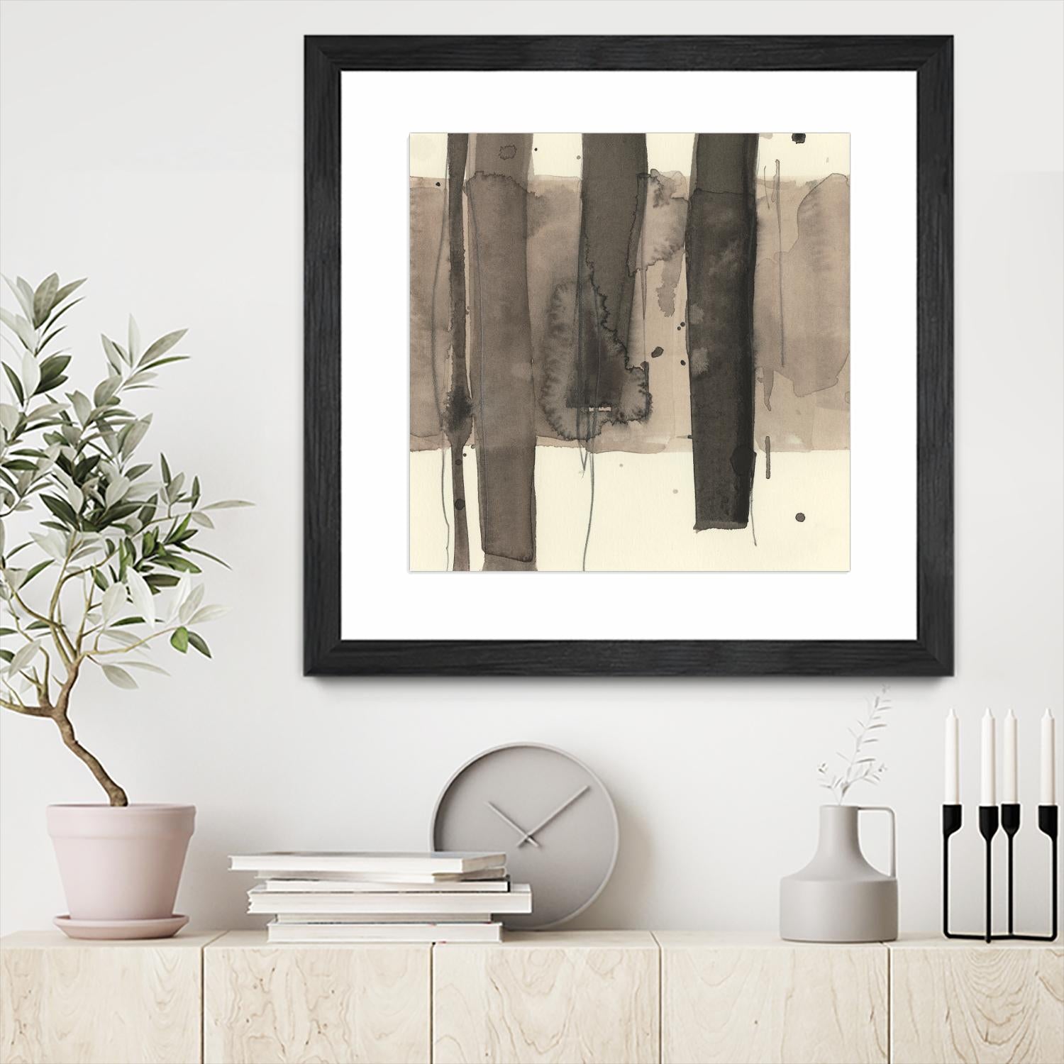Wood Piling I by Samuel Dixon on GIANT ART - beige abstract abstract