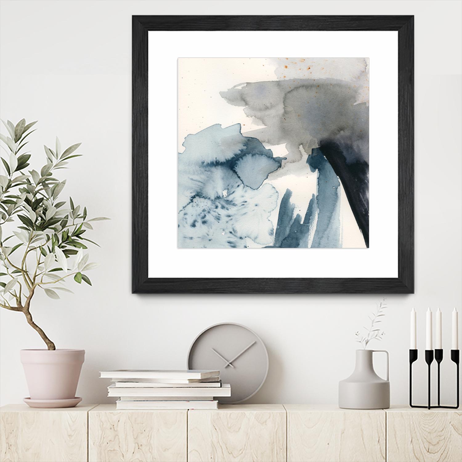 Winter Current III by Victoria Barnes on GIANT ART - blue abstract abstract