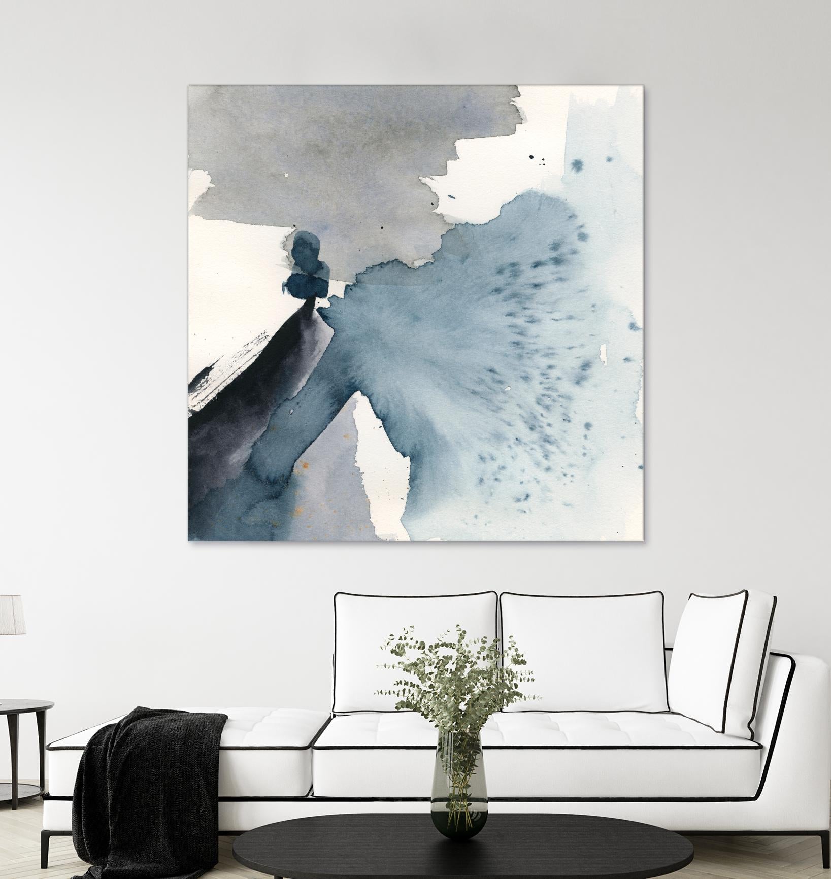 Winter Current IV by Victoria Barnes on GIANT ART - blue abstract abstract